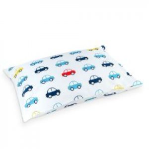 Детская наволочка на подушку Royal Dream Premium linen Машинки 40x60 см Белый люкс хлопок перкаль с принтом (Pillowcase_03)