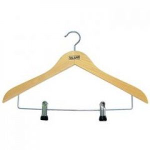 Вешалка одежная с прищепками на мет.перемычке