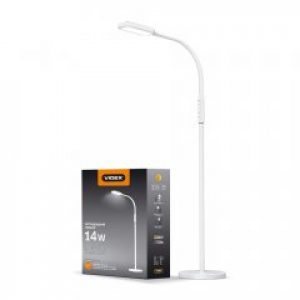 Торшер LED підлоговий білий 14W 300-5500K 220V VIDEX VL-TF07W