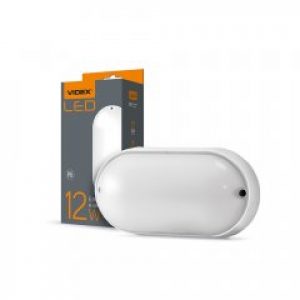 Світильник LED ЖКХ накладний овальний білий 12W 5000K 220V VL-BHO-125PW VIDEX