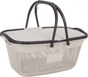 Корзина для пикника Violet House 1017 Виолетта 40 л 26х56х38 см Cappuchino (1017 Виолетта CAPPUCHINO с руч. 40 л)