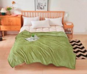 Плед велюровый Koloko Паркет 140х200 Оливка (4820000002404)