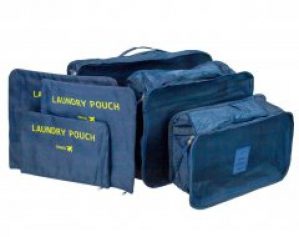 Чехлы для вещей Набор 6 шт. Travel-01 Синий (21631)