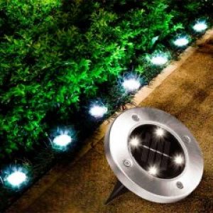 Уличные фонари для сада Bell Howell Disk lights (4 шт) LED светильники на солнечной батарее (D-2019090654)