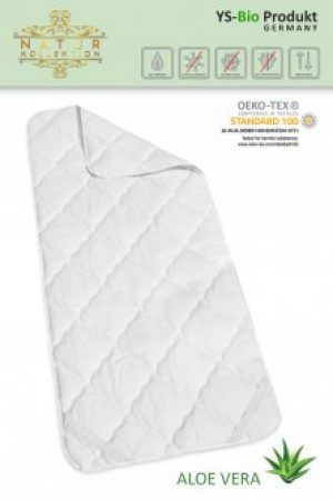 YS-BioProdukt Натур Коллекция. Наматрасник с экстрактом Алое Вера стеганный на 4угловых резинках.K008C