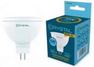 Светодиодная лампа CRYSTAL GOLD MR16 5W G5.3 4000K (MR16-005-3) 3 шт