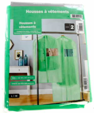 Набор чехлов для одежды (2 шт.) LIDL Салатовый lid0710201143