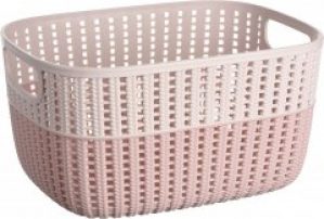 Корзина плетеная Ardesto Sweet Home AR-1768BP 286 x 215 x 150 мм 6.8 л Розовая
