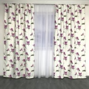 Готовые шторы 150x270 cm (2 шт) ALBO Фиолетовые (SH-614-7)