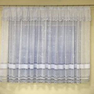 Короткая тюль сетка ALBO 300x170 cm Белая (KU-138-3-17)
