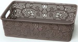 Корзина Tuffex Ажур 10 л коричневый (ТР8203)