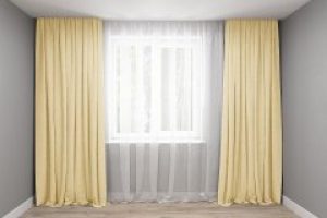 Шторы Декорин Диамант 200x250 см 2 шт Бежевые (196)