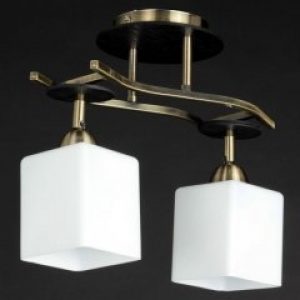 Люстра класична Свет на два плафона антична 4420/2