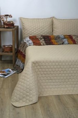 Покрывало Lotus Broadway Comb 150х220 Бежевое (svt-2000022226516)