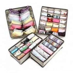 Набор органайзеров для нижнего белья из 4 шт Secret Pouch Бежевый