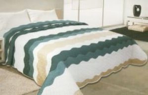 Покрывало стеганное Novita. L0019 Blue-140х220