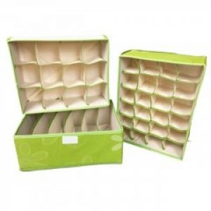 Набор органайзеров для белья с крышкой Hanger 3 шт зеленый (300-03-01)