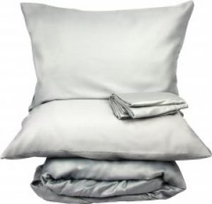 Простынь на резинке LightHouse Сатин 160х200+30 Серая (2200000550675)