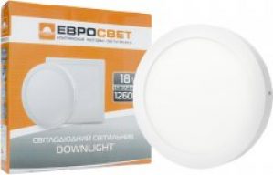 Потолочный светильник ЕВРОСВЕТ 18 Вт 4200 К LED-SR-225-18 (39188)