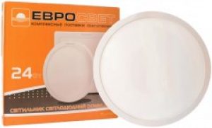 Потолочный светильник ЕВРОСВЕТ 24 Вт 6400 К LED-R-300-24 (39189)