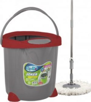 Набор для уборки Planet Spin Mop Joker 15 л Серый с красным (6845kmd)
