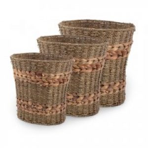 Набор корзин плетеные 3 шт. высокие 23х18х25 см