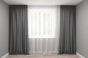 Шторы Декорин Диамант 200x285 см 2 шт Темно-серые