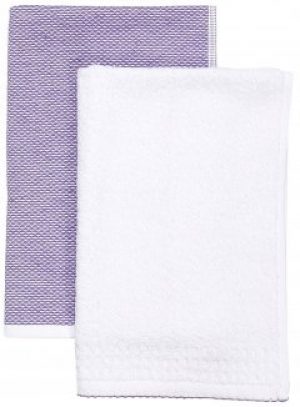 Набор полотенец Maisonette Kusgozu 40х60 см 2 шт Фиолетовый (8699965113126)