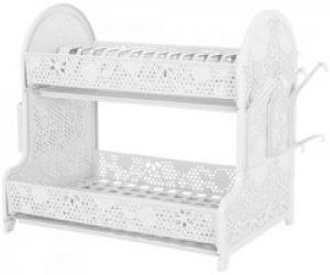 Сушка для посуды Violet House Ажур 28х40х38 см Белая (0414 Ажур WHITE сушка д/посуды)