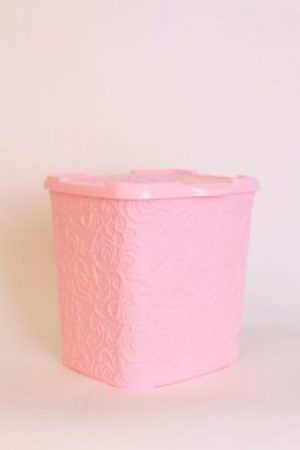 Контейнер для порошка Elif Plastic Ажур пластиковый Розовый (11846716)