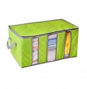 Органайзер для одежды кофр Бамбук Arivans 60см*35см*30см. зеленый 07-027