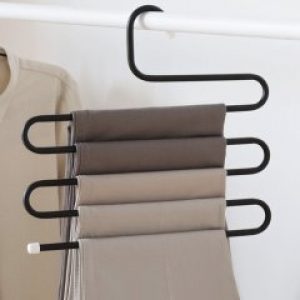 Вешалка многоярусная для одежды Hanger металлическая 34 см черная (03-06-01)