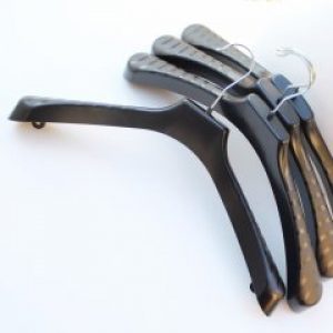 Набор вешалок для верхней одежды СПВ 38 см 4 шт черные (05-02-04)