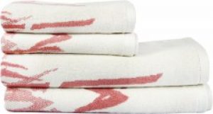 Махровое полотенце Maisonette Bamboo Leaf 76х152 Темно-розовый (8699965121091)