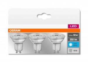 Набор светодиодных ламп OSRAM BASE PAR16 50 36° 4.3W 4000К GU10 3 шт (4058075818415)