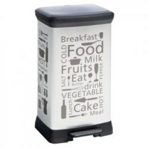 Ведро для мусора Curver металлик с педалью 50 л (11206615)