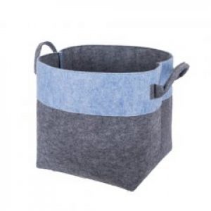 Короб фетровый серо-голубой 32х32х32 см (11834543)