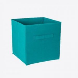 Короб текстильный SPACEO Tissus бирюзовый 30х30х30 см (11937730)