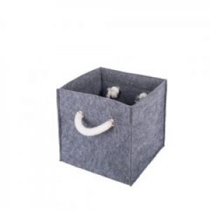 Короб фетровый с ручками-шнурами 25х25х25 см (11834515)