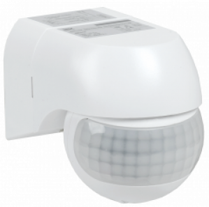 Датчик движения ДД 015 белый 800Вт 180гр 12м IP44 IEK (LDD10-015-800-001)