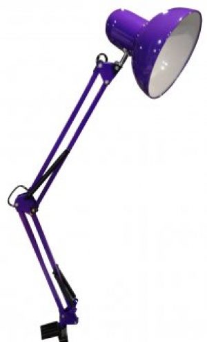 Настольная лампа на струбцине 60W E27 LU-074-1800 PURPLE (ФИОЛЕТОВЫЙ)
