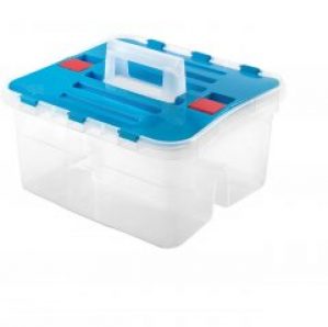 Ящик-контейнер пластиковый с двумя отделениями Heidrun Caddy 38*35*25см (HDR-1636)
