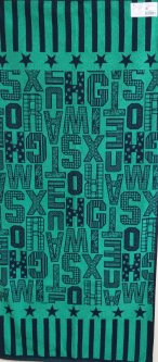 Махровое полотенце Речицкий текстиль Letters 67х150 см Зеленое (4с82.111_letters зеленое)