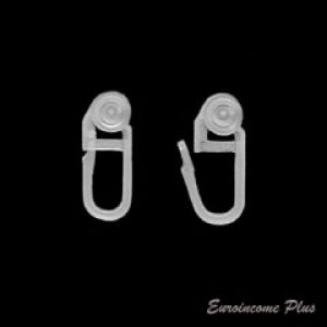 Крючок-ролик для карниза Нароzхват пластиковый 10 шт (1627)