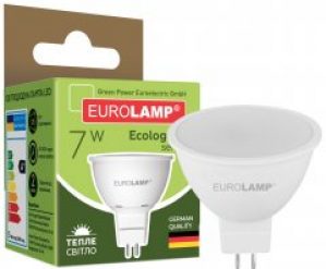 Светодиодная лампа EUROLAMP SMD MR16 7W GU5.3 3000K (LED-SMD-07533(P)) 2 шт