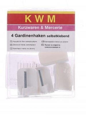Набор самоклеющихся крючков (4шт.) KWM белый K02-110003
