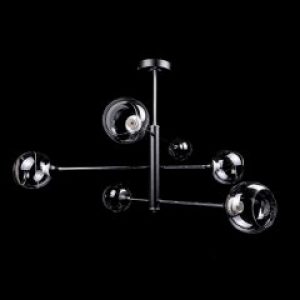 Люстра в стиле лофт на 6 лампочек P5-N3565/6/BK+CH