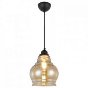 Светильник подвесной Horoz Electric RONDO Е27 янтарный цвет плафона (021-018-0001-020)