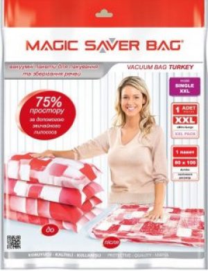 Вакуумный пакет для хранения вещей Magic Saver Bag SINGLE XXL 80 x 100 см