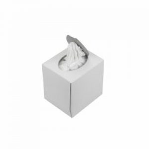 Салфетка белая 2 слоя в кубе 80 шт/уп (77225)